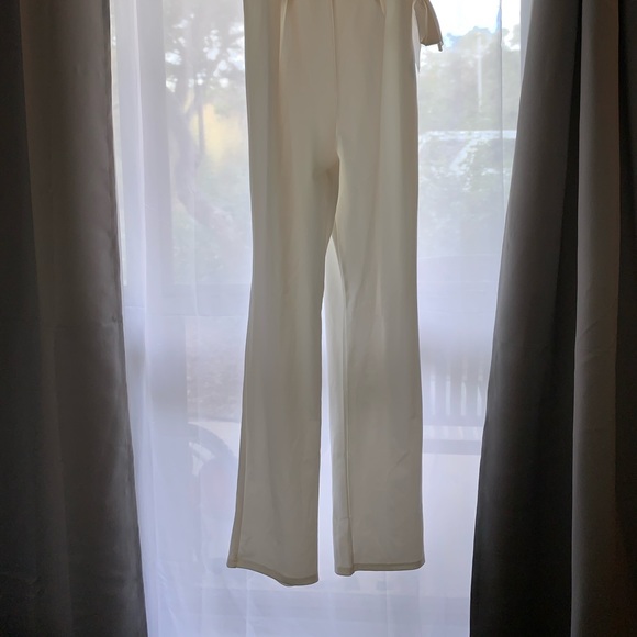 White off the shoulder jumpsuit - Picture 2 of 4